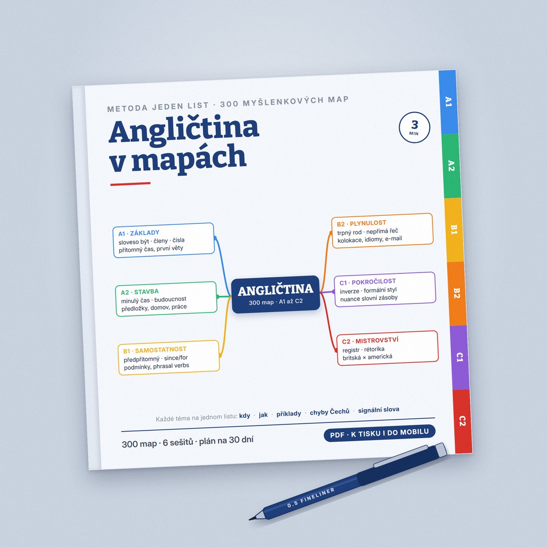 Angličtina v mapách